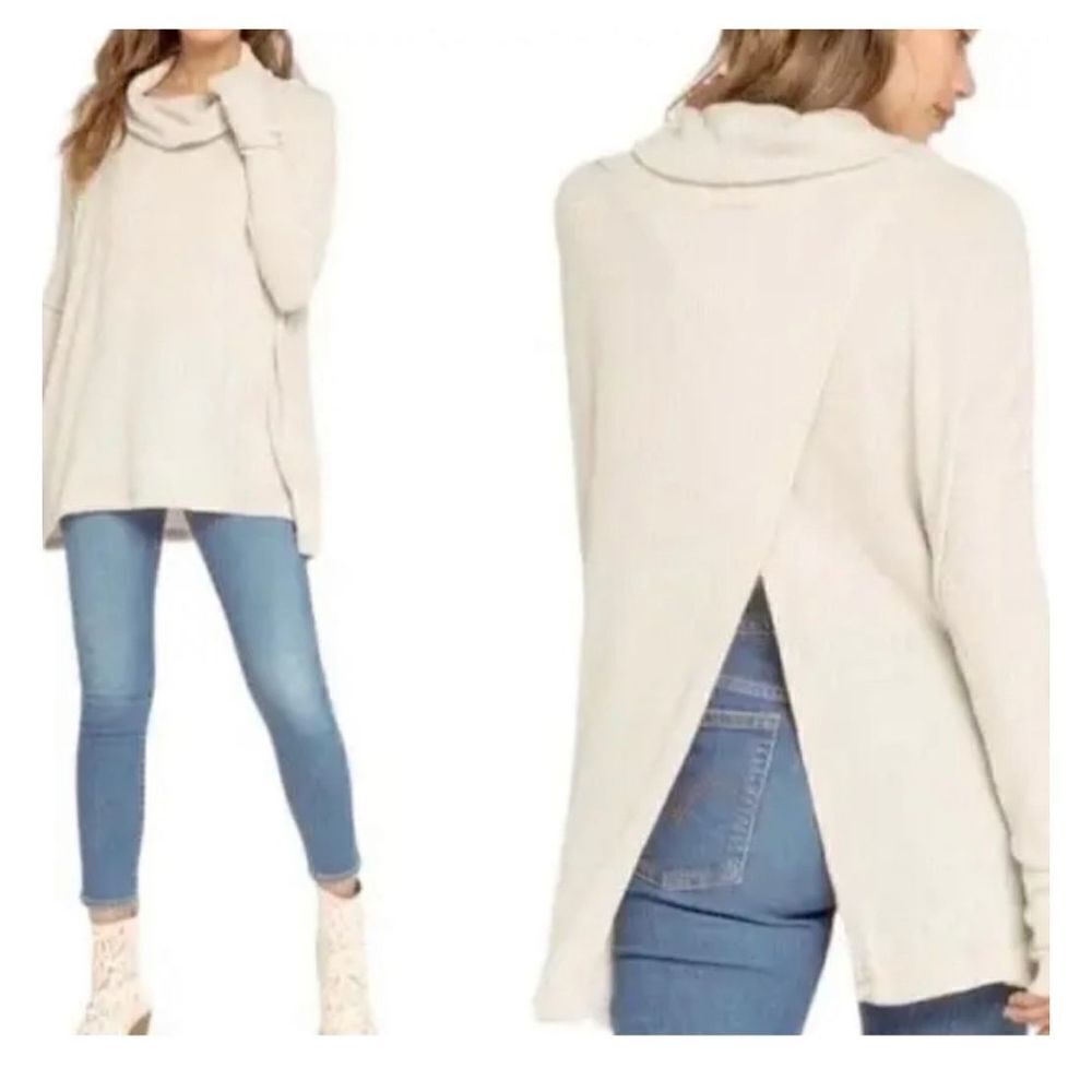 NWT Free People Juicy Long Sleeveā Waffle Knit Top Size XSāin Stone Cold